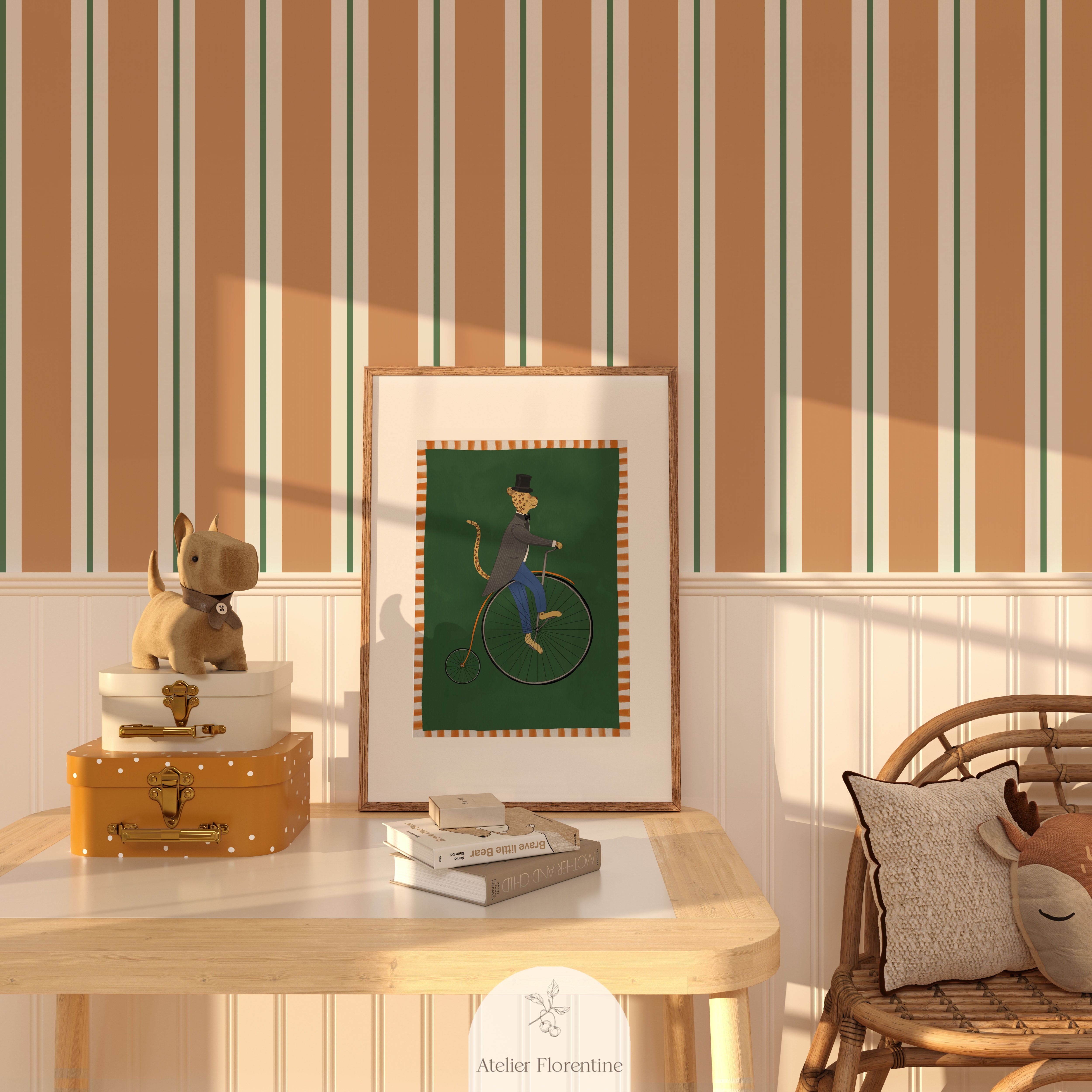 striped nursery wallpaper for kids wallpapers for boys room