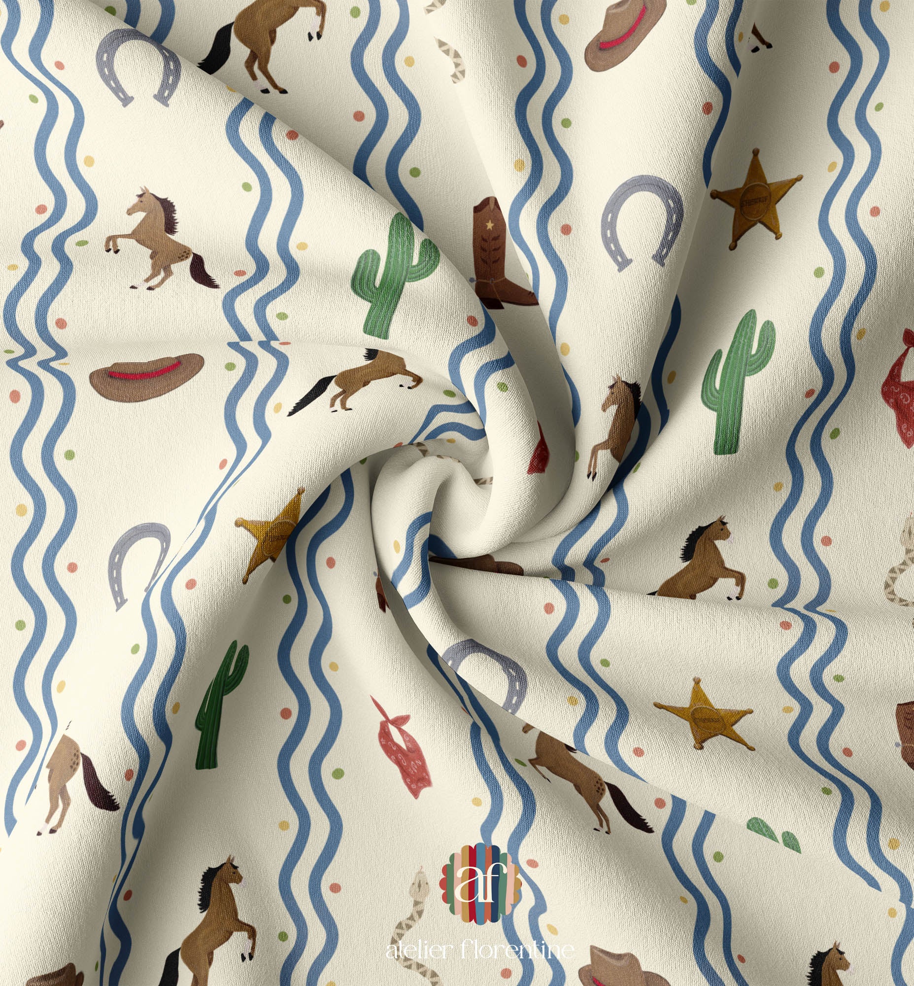 Nursery Fabric - Cowboy