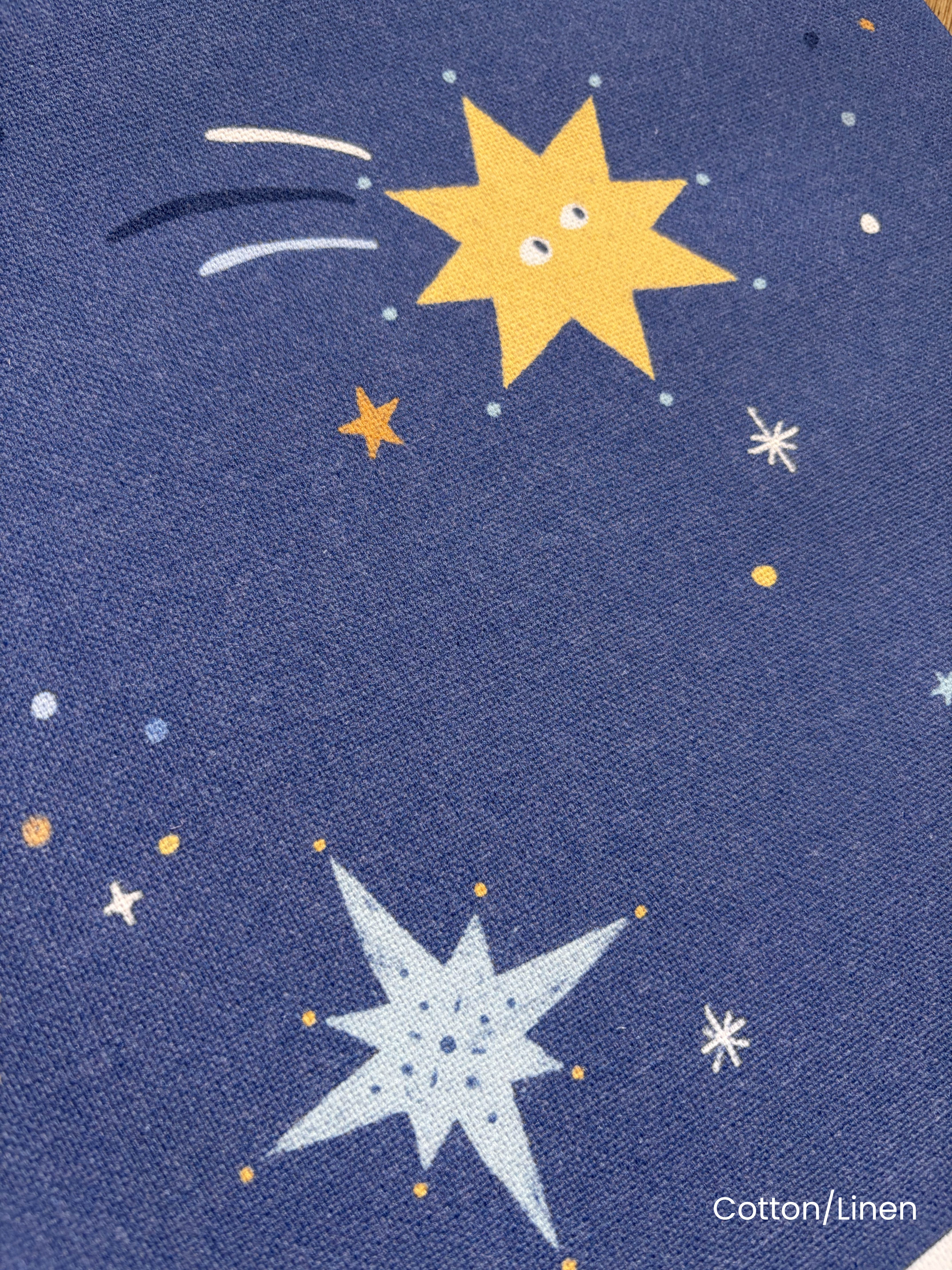 Nursery Fabric - Galaxy Blue