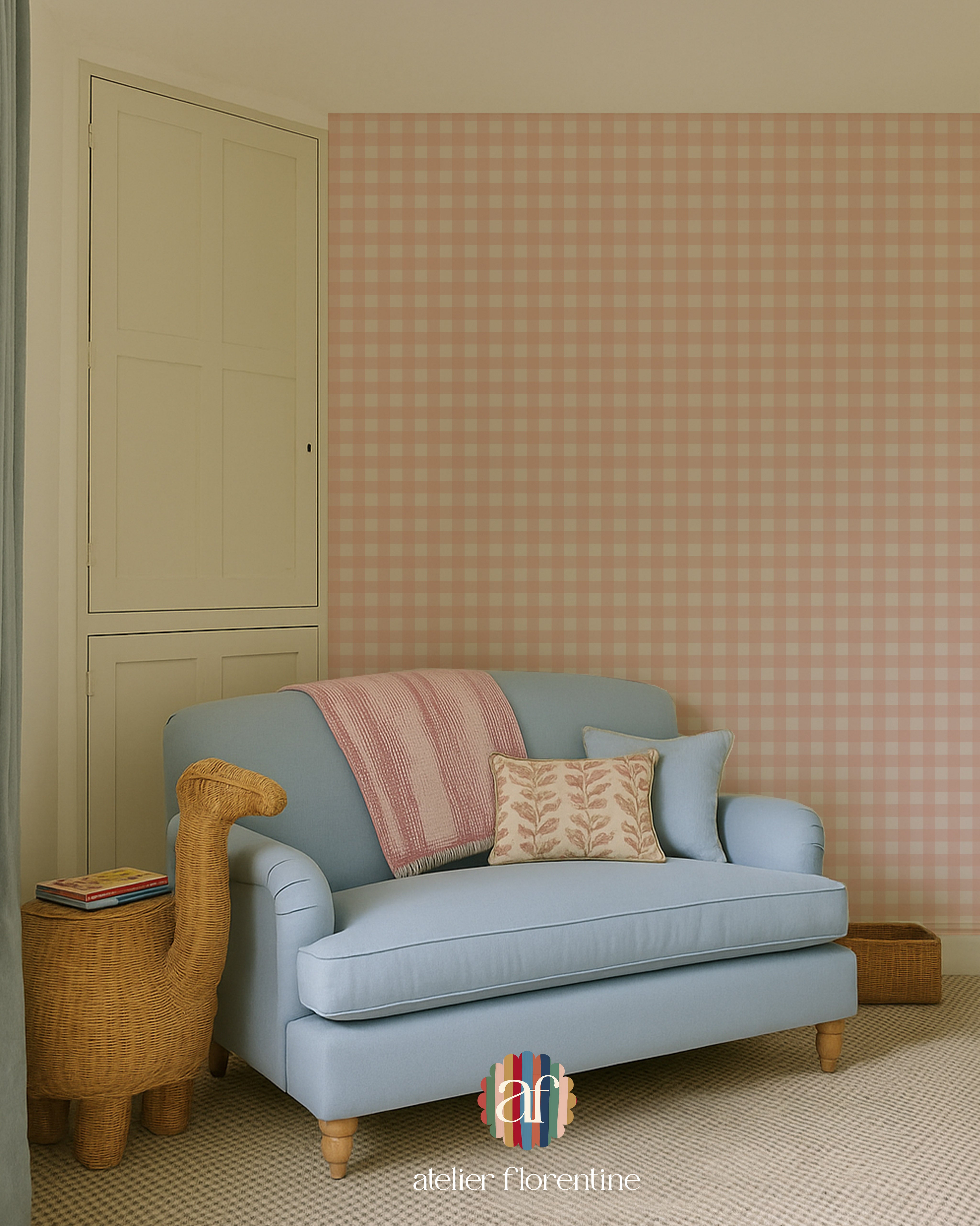 Wallpaper Checks - Pink
