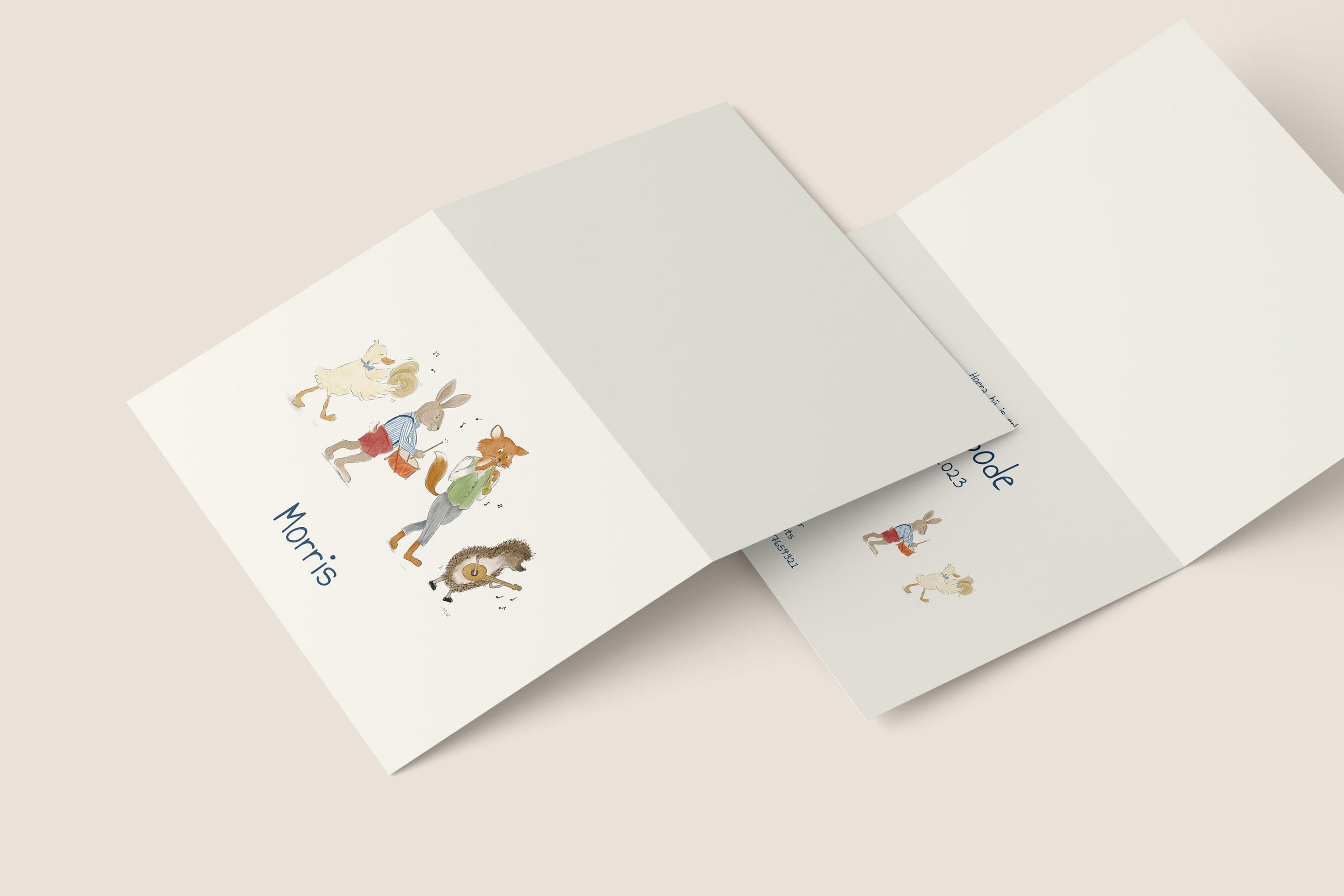 Birth music band card