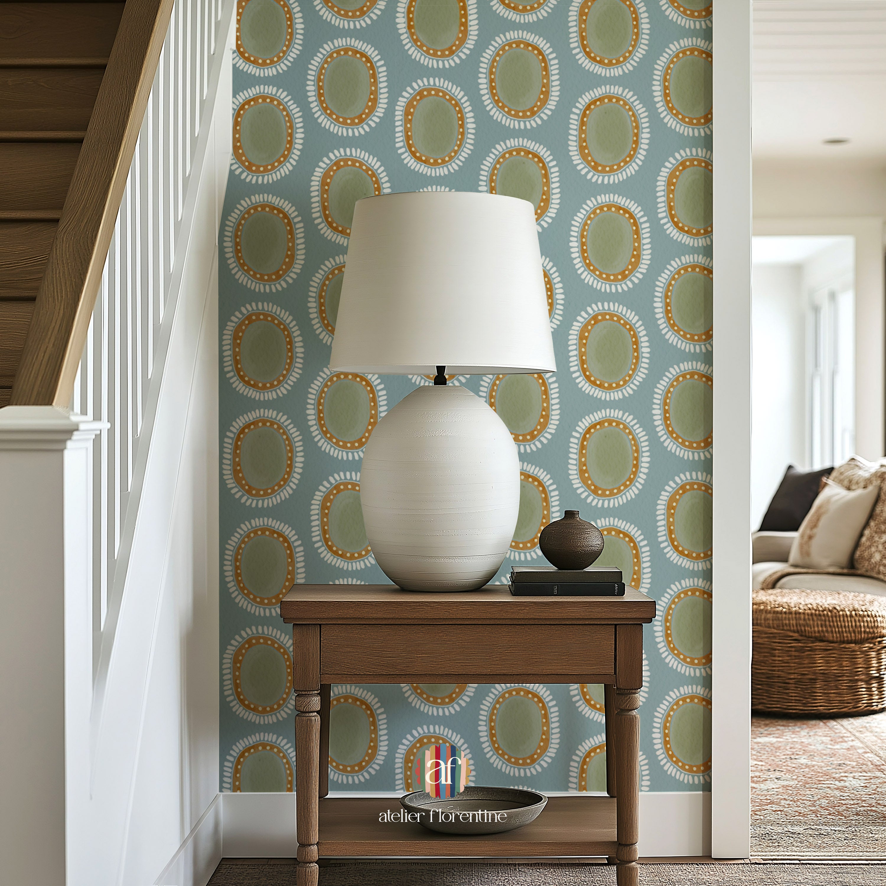 Boho nursery wallpaper childrens wallpapers bohemian neutral safari